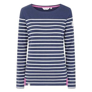 Lazy Jacks Womens/Ladies Striped Breton Top / Twilight